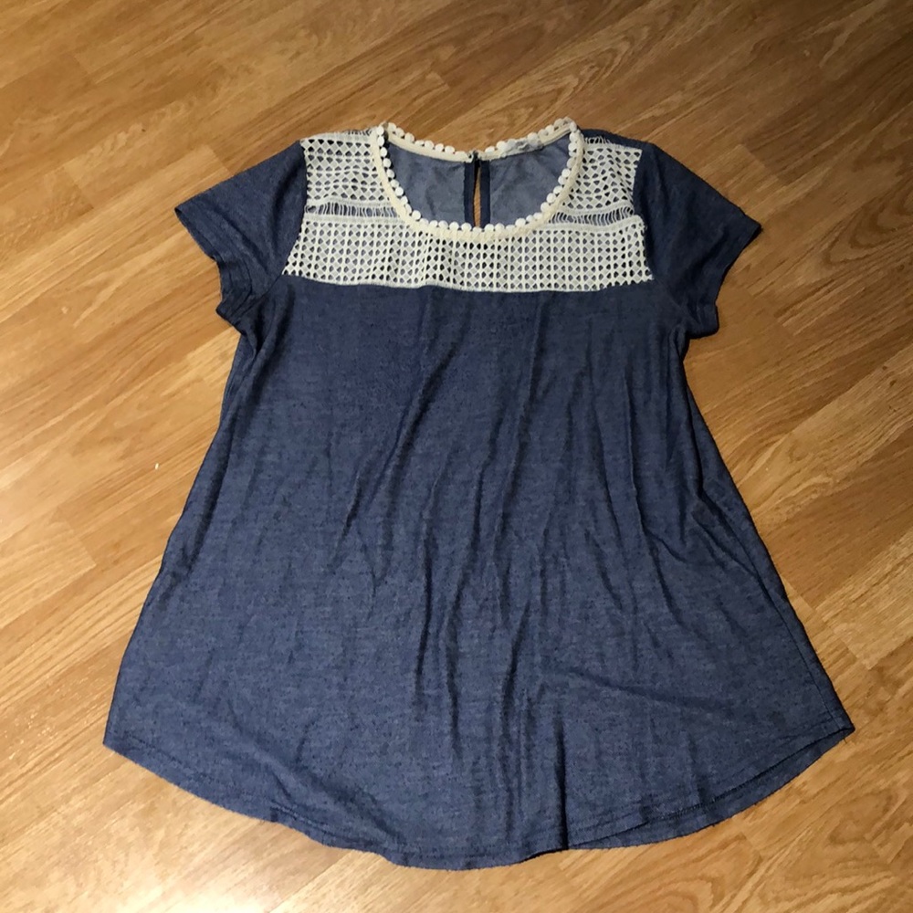 Siren Lily half crochet top